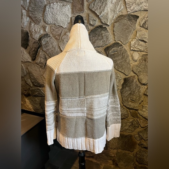 Pure Handknit Button Down Hoodied Sweater S/M - Picture 4 of 4